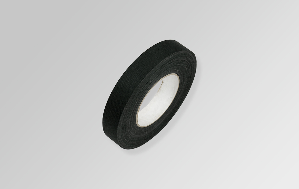Textilband-schwarz Trapeztape schwarz 36mm
