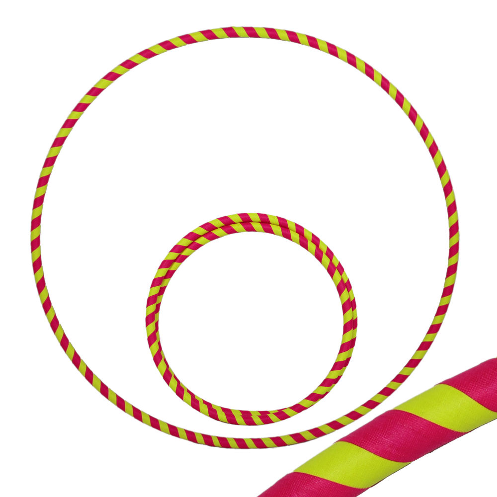 Zirkusladen-Hoop, 80cm, UV pink / gelb