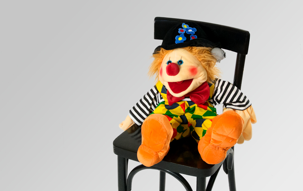 pio-nock-clown-handpuppe5714db0d75192 W428 Henni der Clown